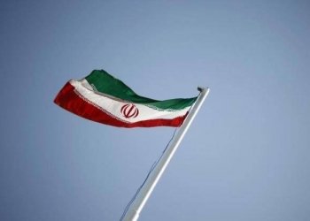 An Iranian national flag