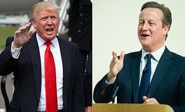 Donald Trump and David Cameron
