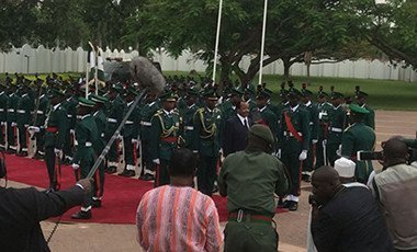 President Biya in Nigeria