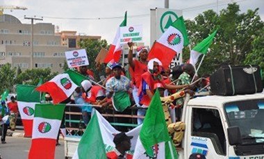 Protest against PMS price hike in Abuja