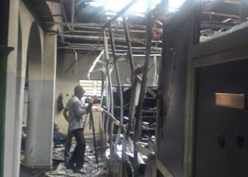 Fire guts INEC headquarters