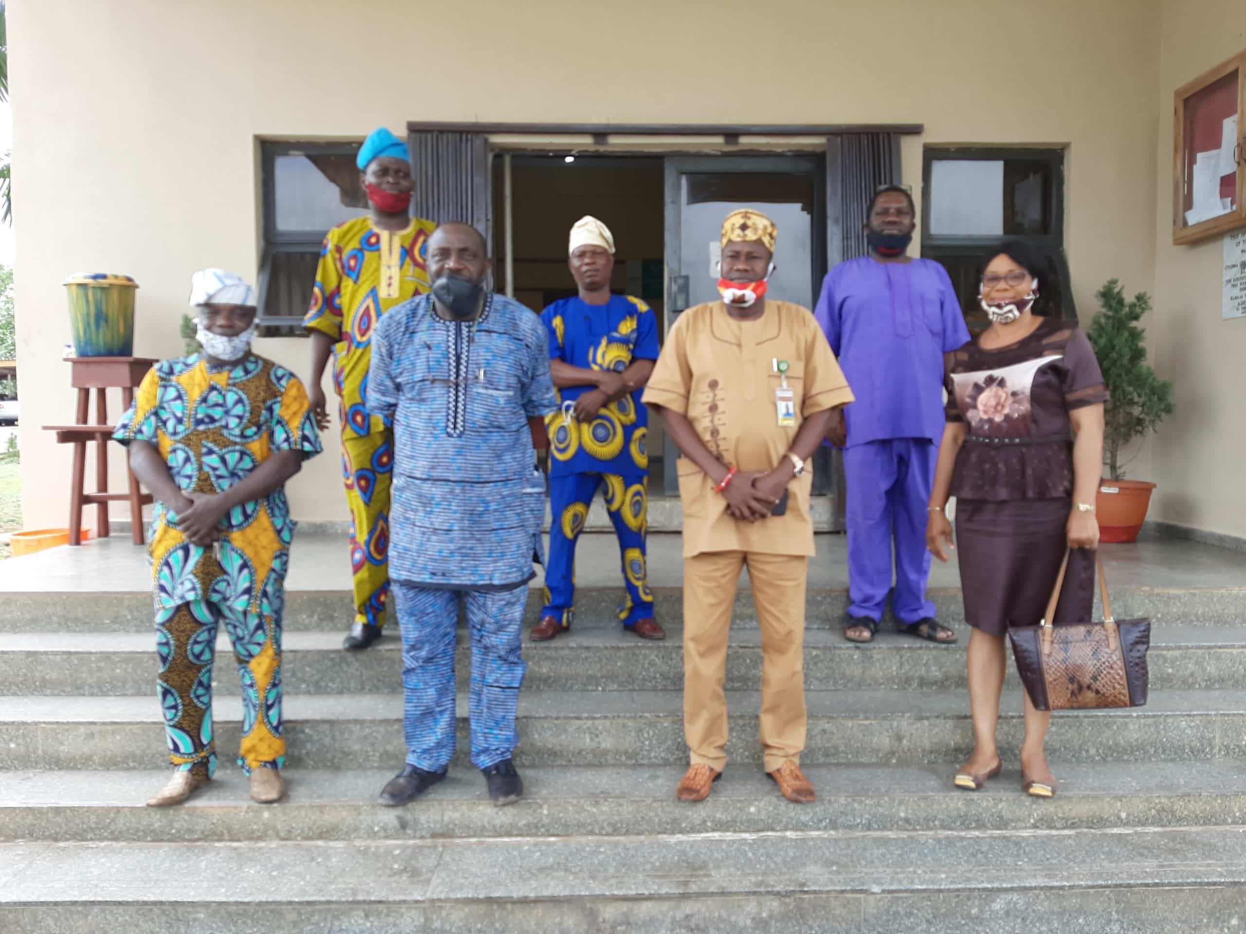 Akeem Ademola Ige with Hoteliers in Oyo State