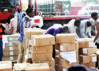 CBN-takes-delivery-INEC-materials for Edo Election