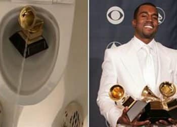Kanye Urinates On Grammy Award