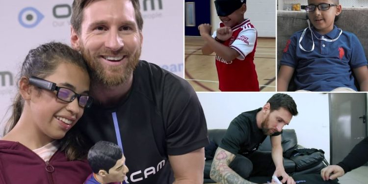 Lionel Messi helps blind Arsenal fans with OrCam MyEye