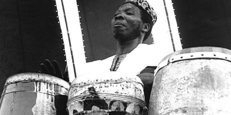 Nigerian drummer Babatunde Olatunji