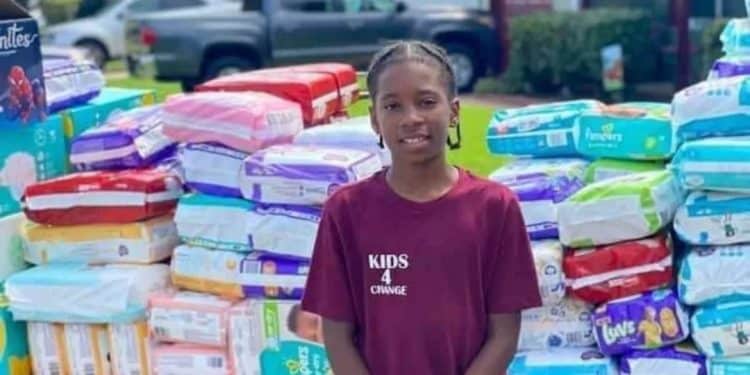 Boy who buys diapers for single mothers