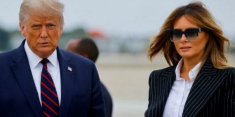 United States President Donald Trump and wife Melania