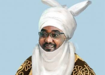 Newly announced 19th Emir of Zazzau, Ahaji Ahmed Nuhu Bamalli inside the Zazzaus Emir Palace