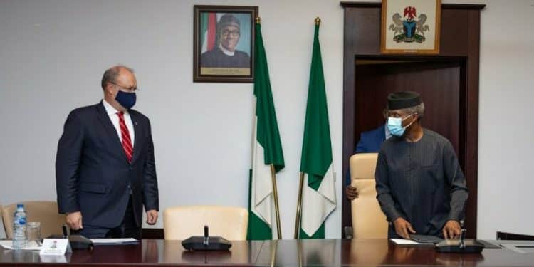 US officials with Osinbajo
