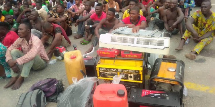 Police Arrest suspects in Lagos