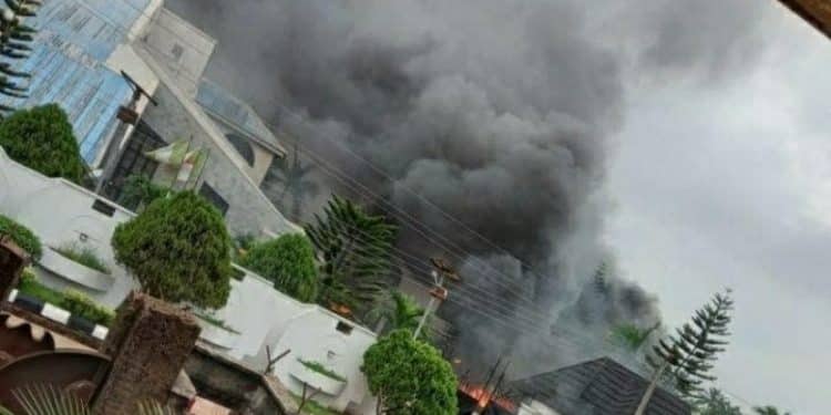 Imo Governor Uzodinma house on fire