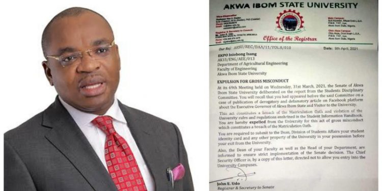 Akwa Ibom University suspends student over Emmanuel Udom