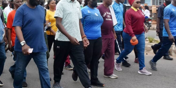 Seyi Makinde On Independence Day Walk in Ibadan