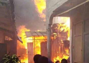 Imo Monarch Palace on Fire