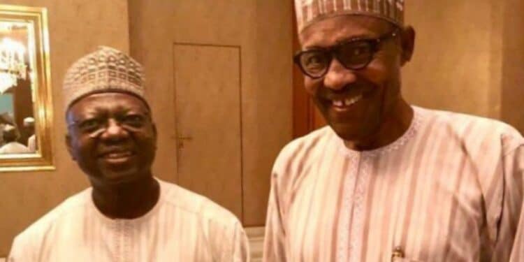 Senator Sani Musa and President Muhammadu Buhari