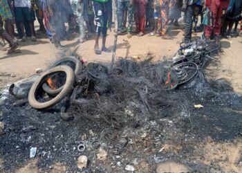 Ritualist burnt in front of Police Station in Ogun
