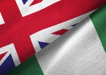 United Kingdom UK - Nigerian Flag