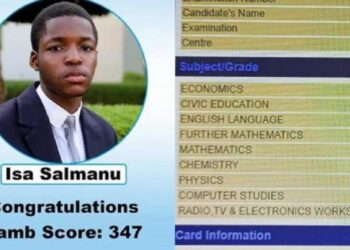 Intelligent Nigerian Boy Isa Salmanu Smashes WAEC With 9As, Scores 347 in JAMB-UTME