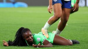 Lauren James replies to Michelle Alozie after stamp red card in Nigeria