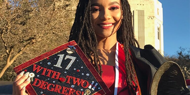 Salenah Cartier is the youngest Graduate at University of Houston