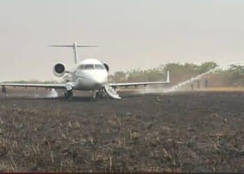 Private Jet With VIPs Onboard Crash-Lands In Ibadan, Samuel Ladoke Akintola Airport