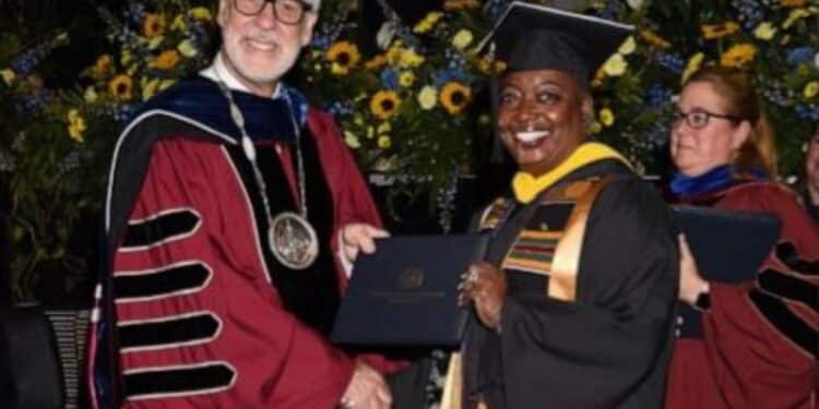 Great Grandmother Robyn Roberts Graduates From US University
