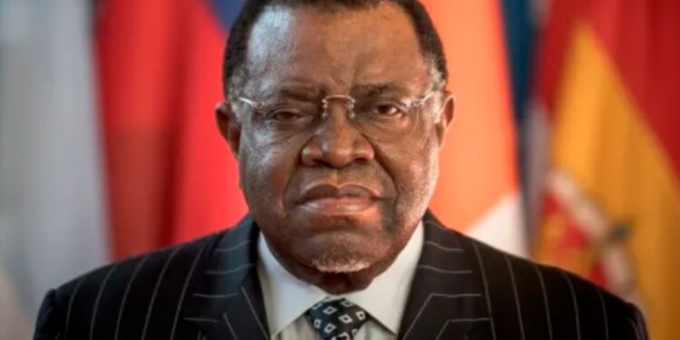 Late Namibian President Hage Geingob