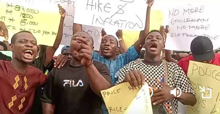 Protest in Ibadan against high cost of Living