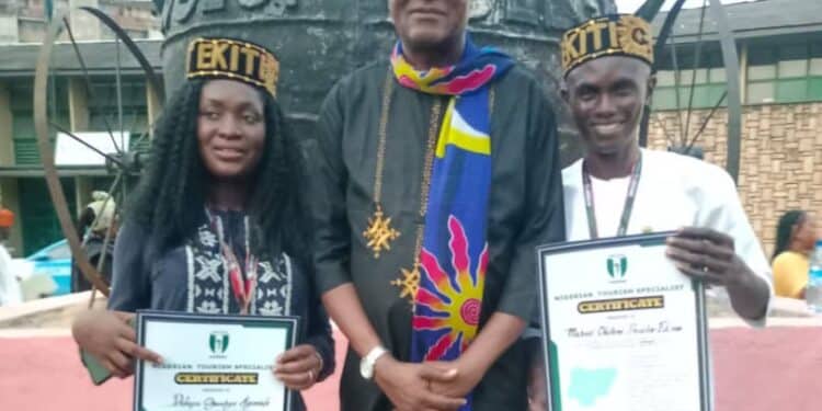 Two Ekiti Youths Inducted Into 100 Tourism Personalities In Nigeria