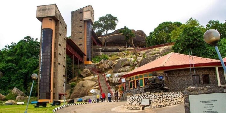 Olumo Rock in Abeokuta Ogun State