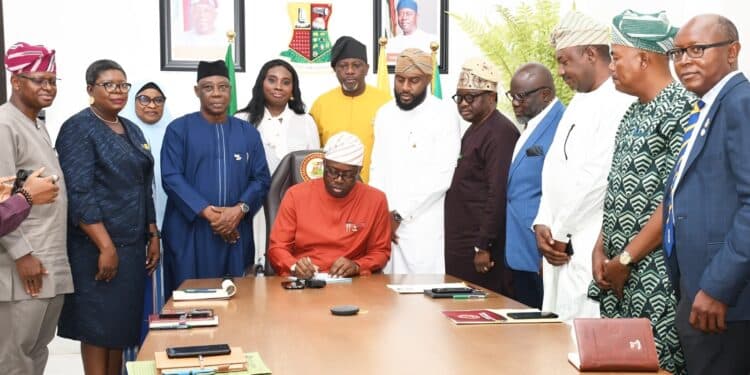 Governor Seyi Makinde signs the Oyo State Project Monitoring Agency Bill 2024