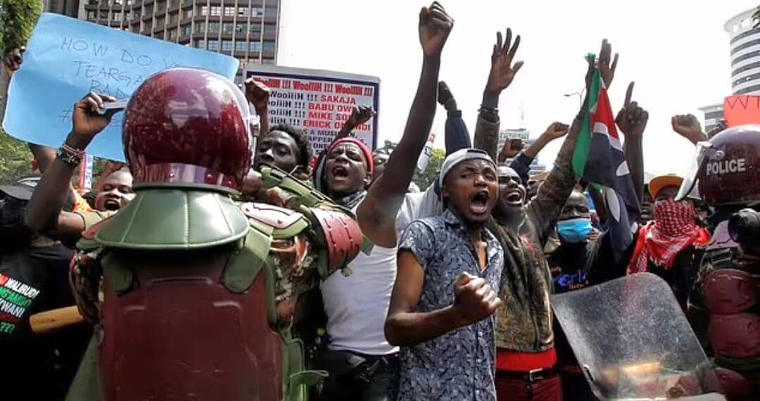 Chaos in Kenya as protesters storm parliament