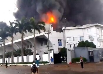 Fire Guts Christ Embassy Headquarters In Lagos